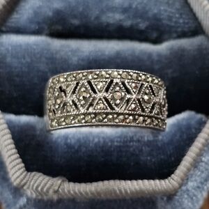 925 Silver Marcasite Ring (Vintage)